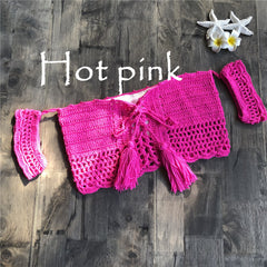 Handmade Crochet Bikini Skirt and Yoga Top
