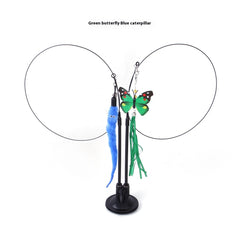 Cat Teaser Toy with Suction Cup Base — Interactive Play for Curious Cats