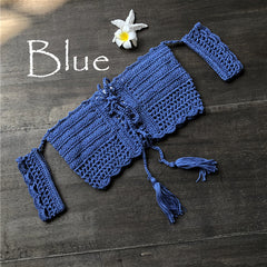 Handmade Crochet Bikini Skirt and Yoga Top