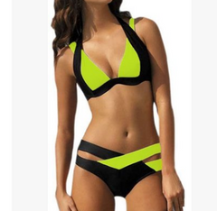 Color Block Women's Bikini Swimsuit - Sexy Style