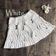 Handmade Crochet Bikini Skirt and Yoga Top