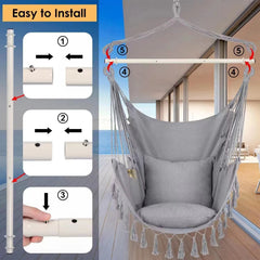 Amazon 3-Section Foldable Strengthened Iron Hammock