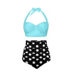 High-Waisted Printed Bikini Set