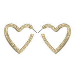 Open Heart Earrings