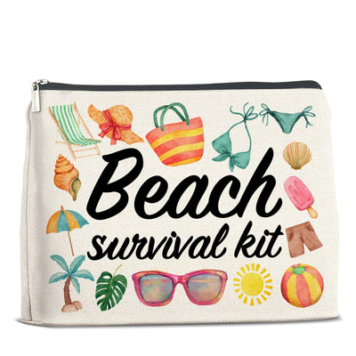 Beach Survival Kit Makeup Bag