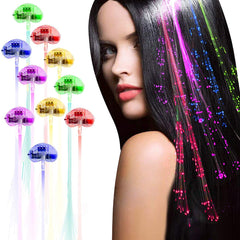 Acooe Hair Clip 12 Pack Flashing LED Light Up Toys Optics Led Hair Lights Barrettes for Party Bar Dancing Hairpin Light Up Hair Accessories