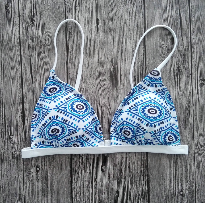Blue and White Porcelain Bikini Swimwear