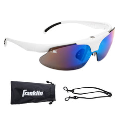 Franklin Sports Oval MLB WHT DLX FLIP-UP Sunglasses White 147mm