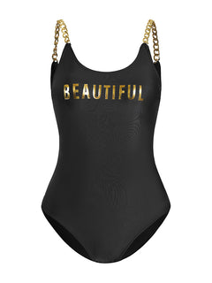 One-Piece Swimsuit and Bodysuit Set