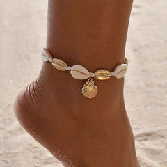 Boho Shell Charm Anklet
