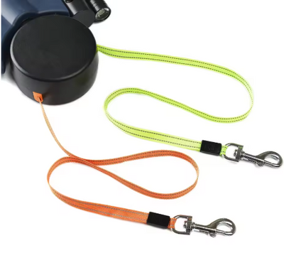 Auto Double Dog Leash — Retractable Dual Leash for Two Dogs