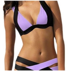 Color Block Women's Bikini Swimsuit - Sexy Style