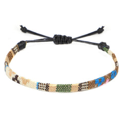 Boho Rainbow Cloth Anklet