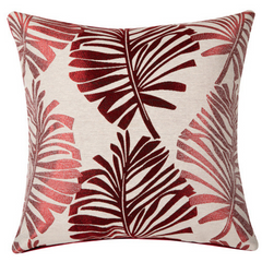 Leafy Linen Luxury Pillow Cover