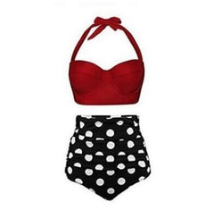 High-Waisted Printed Bikini Set