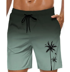 Breezy 3D Print Beach Shorts