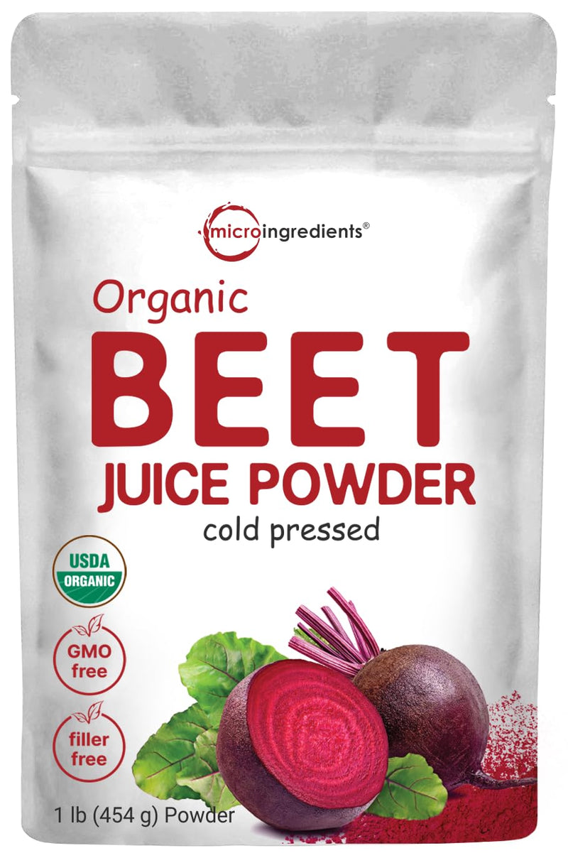 Organic Beet Root Boost Powder 1LB Cold-Pressed