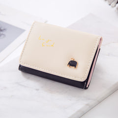 Baby Elephant Print Coin Purse and Card Holder Wallet