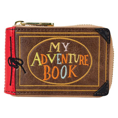 Loungefly Up 15th Anniversary Adventure Book Accordion Zip Around Wallet Black