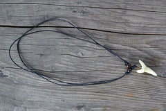 Shark Tooth Pendant Necklace - Vintage Tribal Design