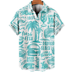 Tropical 3D Coconut Tree Hawaiian Shirt