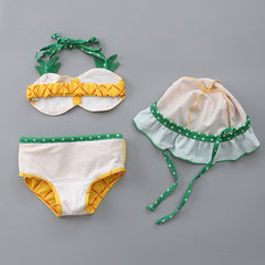 Girls' Strawberry Pineapple Bikini Swimwear Set