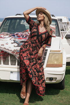 Boho Blossom Maxi Dress