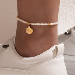 Boho Shell Charm Anklet