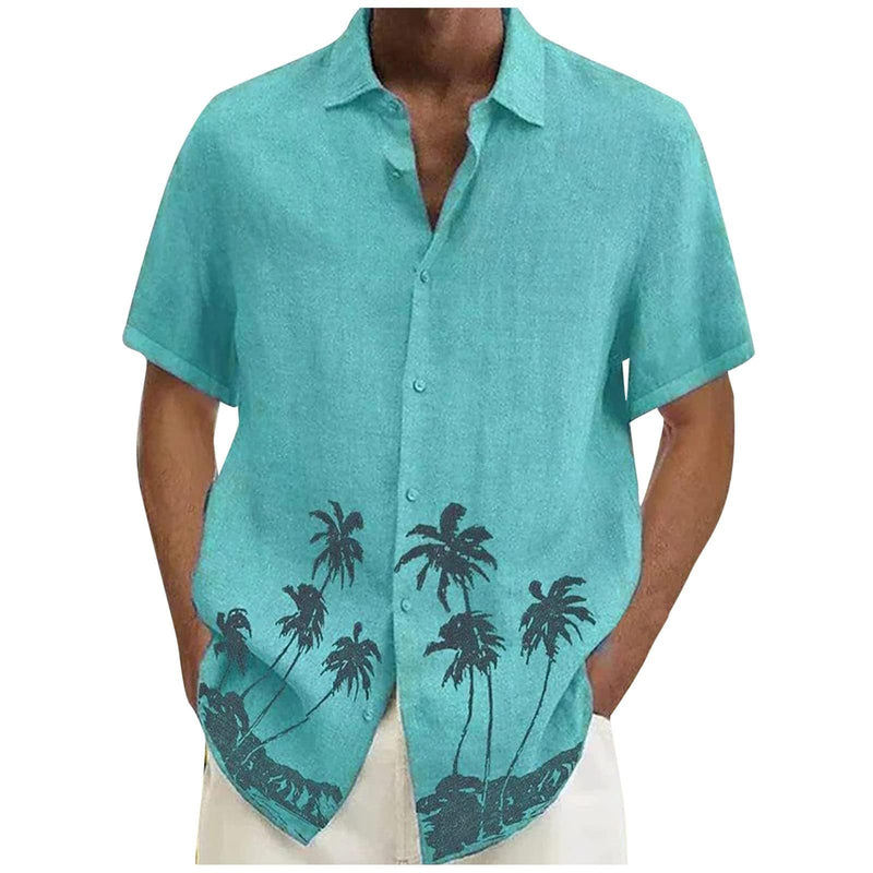 Men's Hawaiian Button Down Shirt
