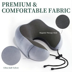 Memory Foam Travel Pillow with Earplugs & Storage Bag