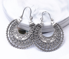 Boho Chic Hollow Alloy Earrings