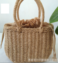 Handmade Woven Tote Bag, Straw Bag