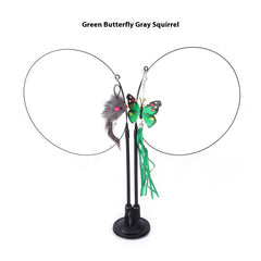 Cat Teaser Toy with Suction Cup Base — Interactive Play for Curious Cats