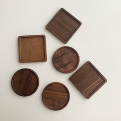 Eco Chic Walnut Wood Coaster