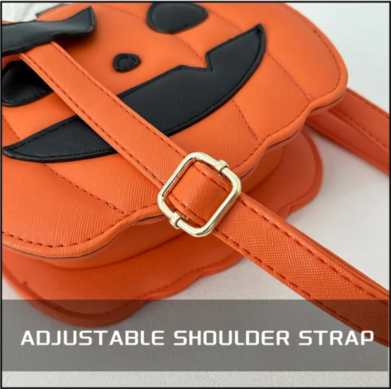 Halloween Pumpkin Crossbody Bag - Novelty Shoulder Purse for Women
