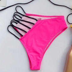 Poolside Glitz Patterned Bikini: Comfort Meets Splash