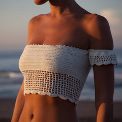 Handmade Crochet Bikini Skirt and Yoga Top