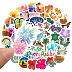 50 PCS Beach Hawaii StickersWaterproof StickersAloha StickersHawaii Sticker PackLaptop StickersMotorcycle Bicycle Luggage Decal Graffiti Patches for Teens. (50 PCS Beach Hawaii)