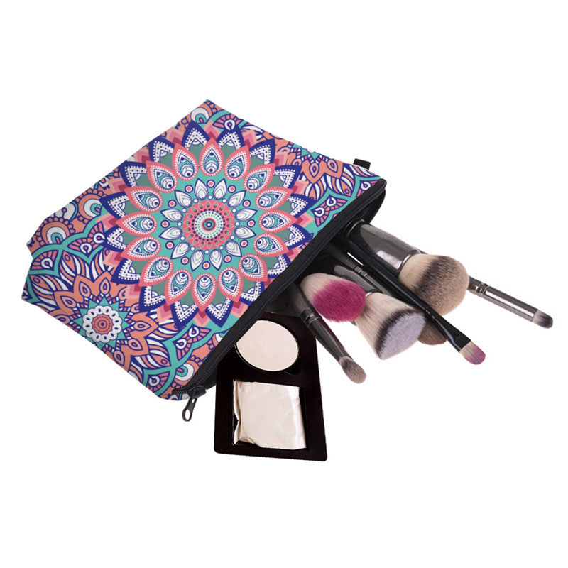 Chic Mandala Travel Makeup Organizer