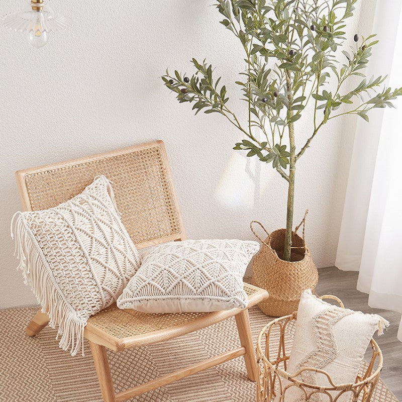 Hand-Woven Bohemian Sofa Pillow Cushion