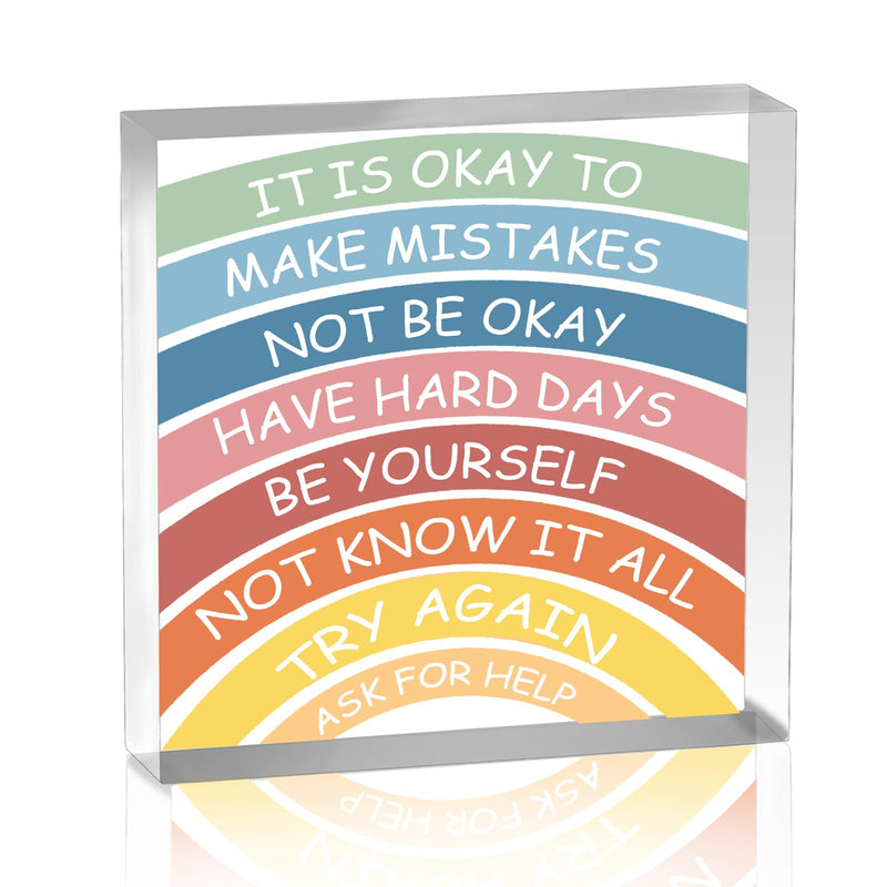 Inspirational Motivational Gifts Acrylic Plaque