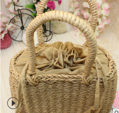 Handmade Woven Tote Bag, Straw Bag