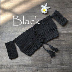 Handmade Crochet Bikini Skirt and Yoga Top