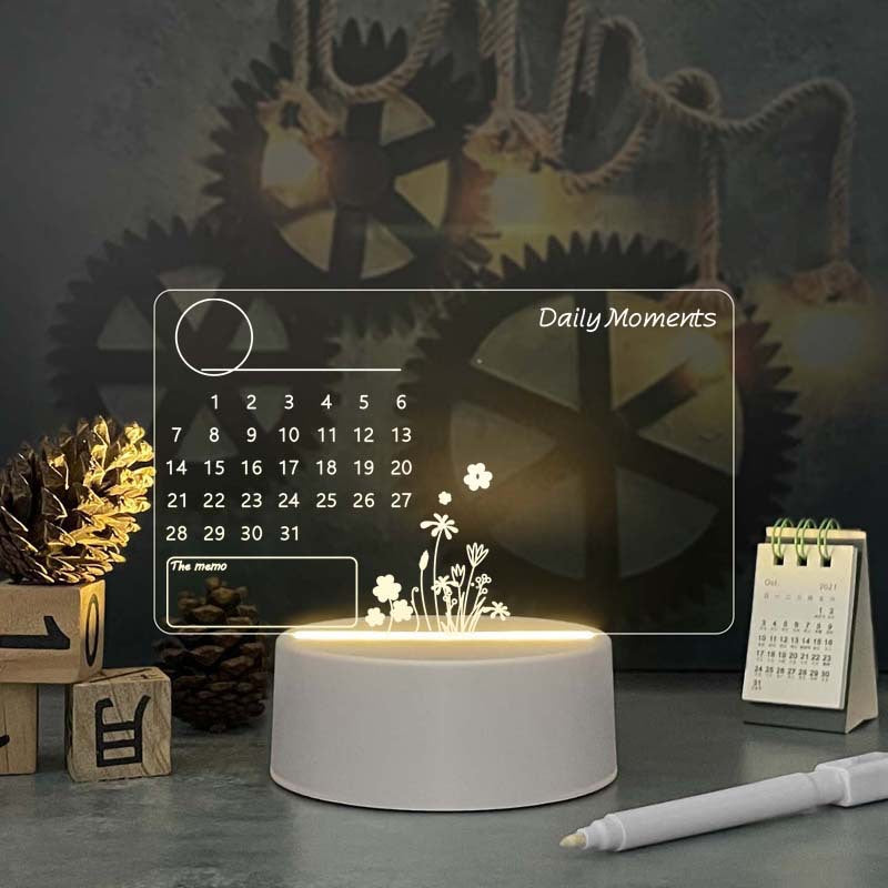 Luminous Acrylic Calendar Board