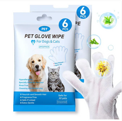 Pet Cleaning Gloves & Wipes — Gentle Grooming Essentials for Dogs & Cats