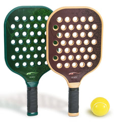 Beach Smash Ball Duo Set: 2 Rackets & Slip-Free Grips for All Ages