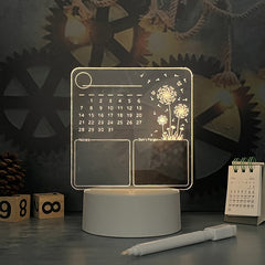 Luminous Acrylic Calendar Board
