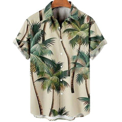 Tropical 3D Coconut Tree Hawaiian Shirt