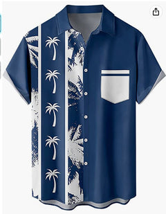 Tropical 3D Coconut Tree Hawaiian Shirt
