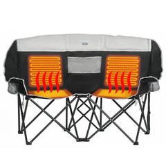 Dual Heated Camping Loveseat